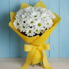 Букет Застенчивые лепестки в Красноярске Букет цветов из:  Хризантемы в Красноярске