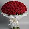 Букет 101 Красная роза Блэк Мэджик в Красноярске