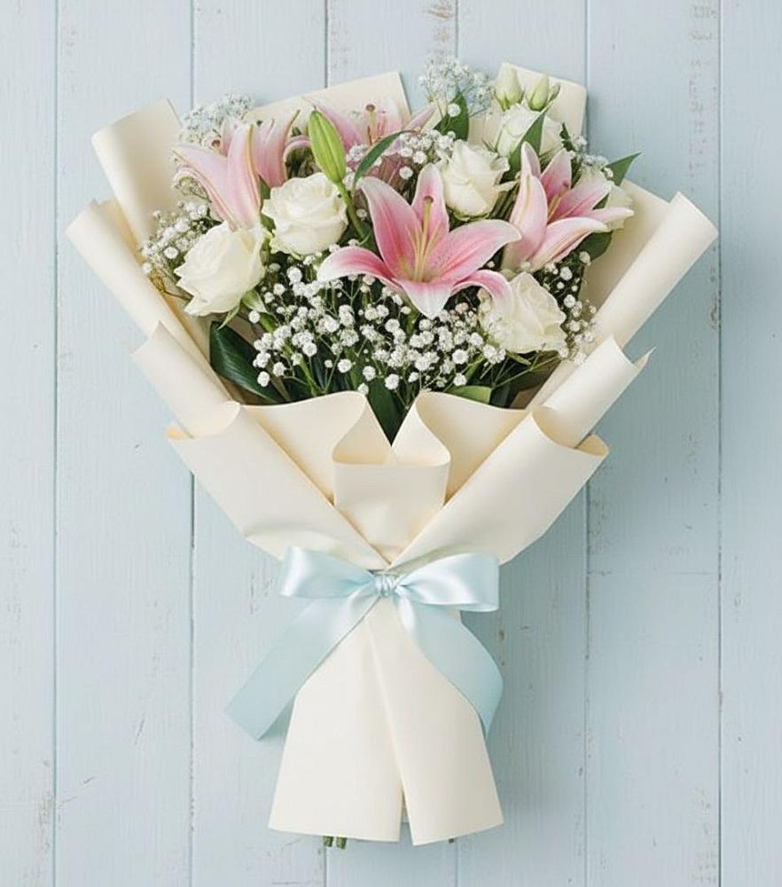 Букет Лилии в Красноярске Букет цветов из: Лилии в Красноярске