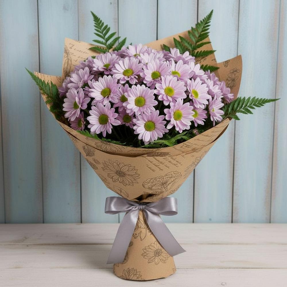 Букет соблазн в Красноярске Букет цветов из: Хризантемы в Красноярске