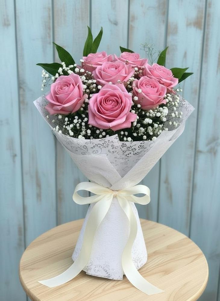 Букет шик блеск в Красноярске Букет цветов из: Розы в Красноярске