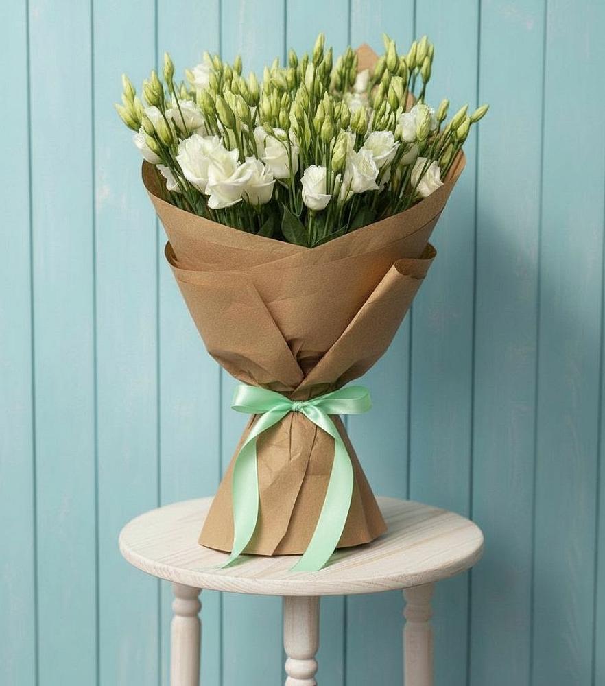 Букет Утренняя Свежесть в Красноярске Букет цветов из: Лизиантусы в Красноярске