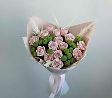 Букет цветов из:  Розы и Хризантемы в Красноярске