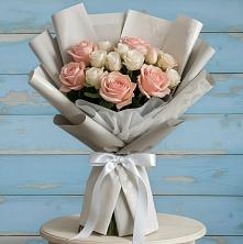 Букет Нежное облако в Красноярске Букет цветов из:  Розы в Красноярске