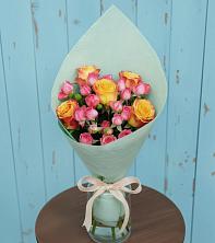 Букет Отличное настроение в Красноярске Букет цветов из:  Розы в Красноярске