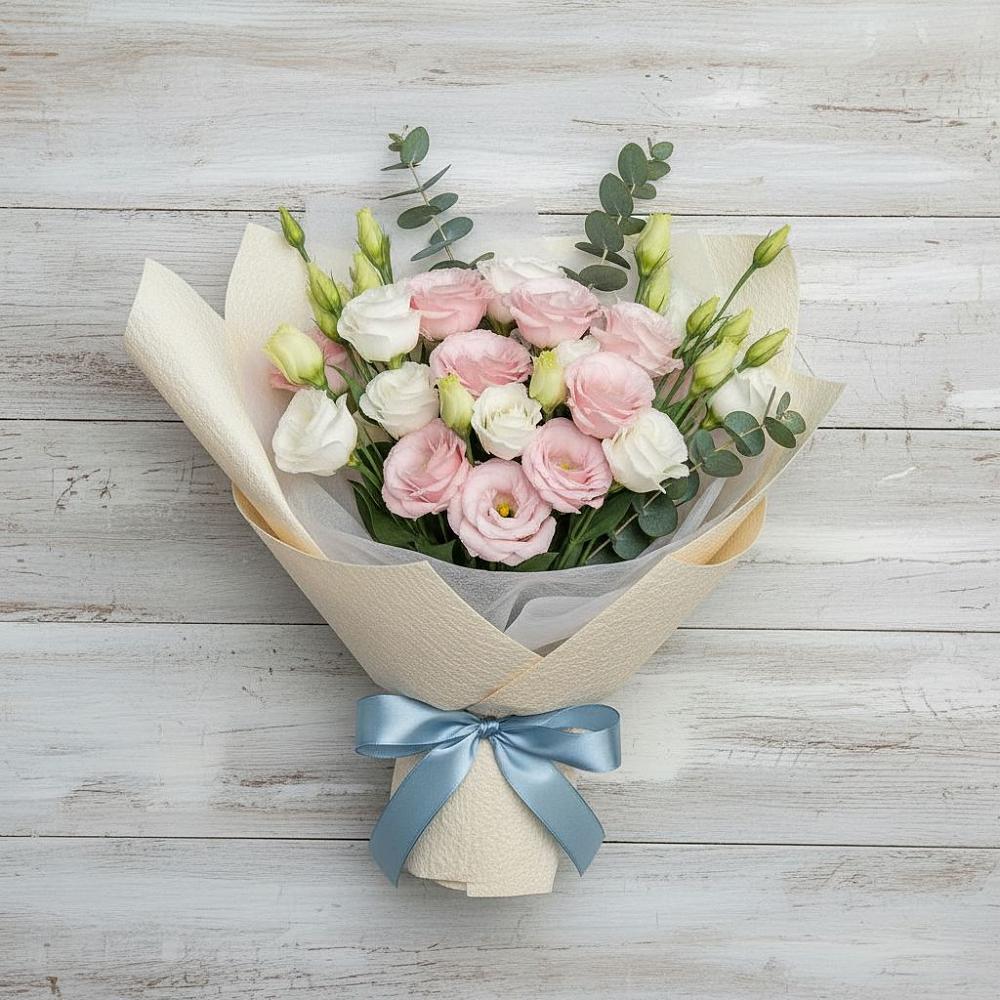 Букет цветов из: Лизиантусы в Красноярске